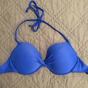 Royal blue bathing suit top